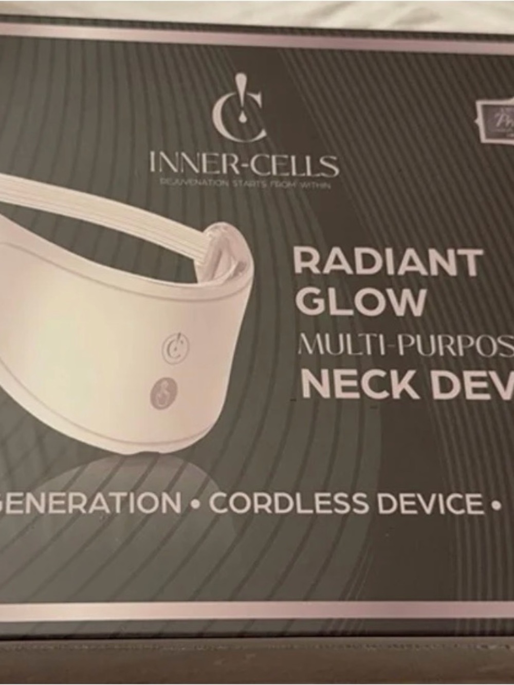 Inner Cells Radiant Glow Multi-Purpose Neck Skincare Device NEW Sealed